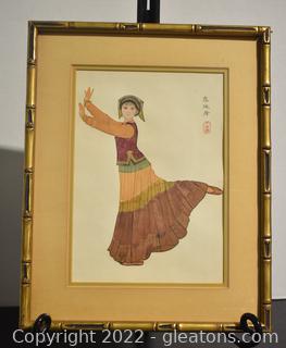 Japanese Woodblock Print “Yi Dance” 